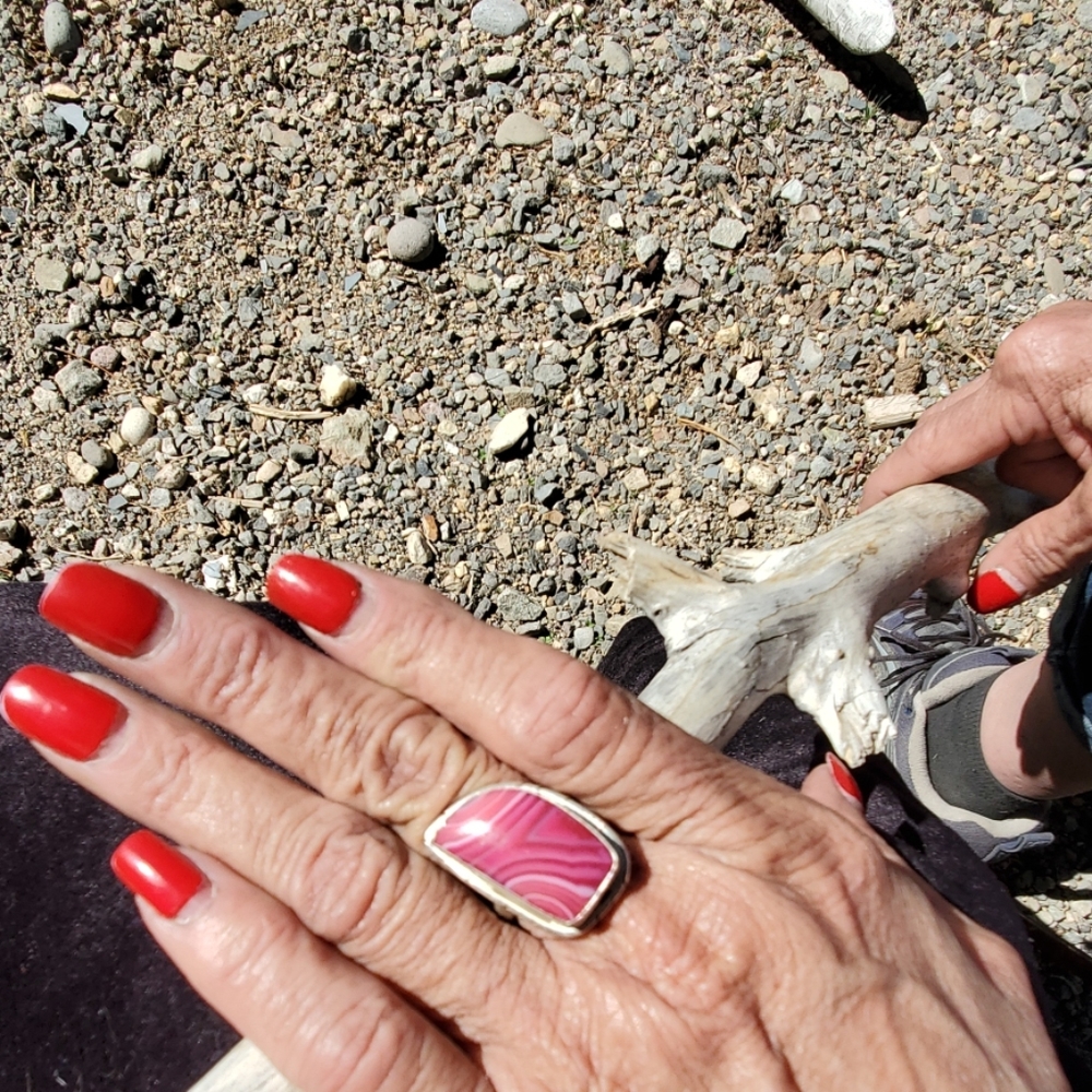 Beautiful Agate ring . - Picture 2 of 2